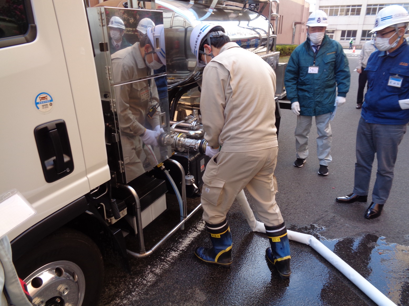 給水車を対象とした訓練
