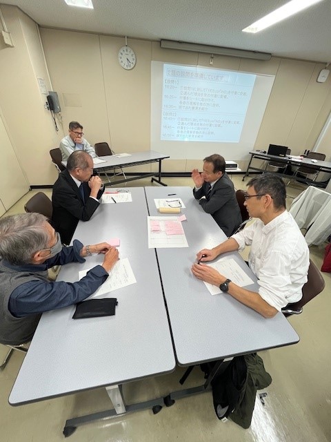 机上研修（クロスロード）の様子